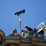 Tradicional acto de colocación de La Mariseca