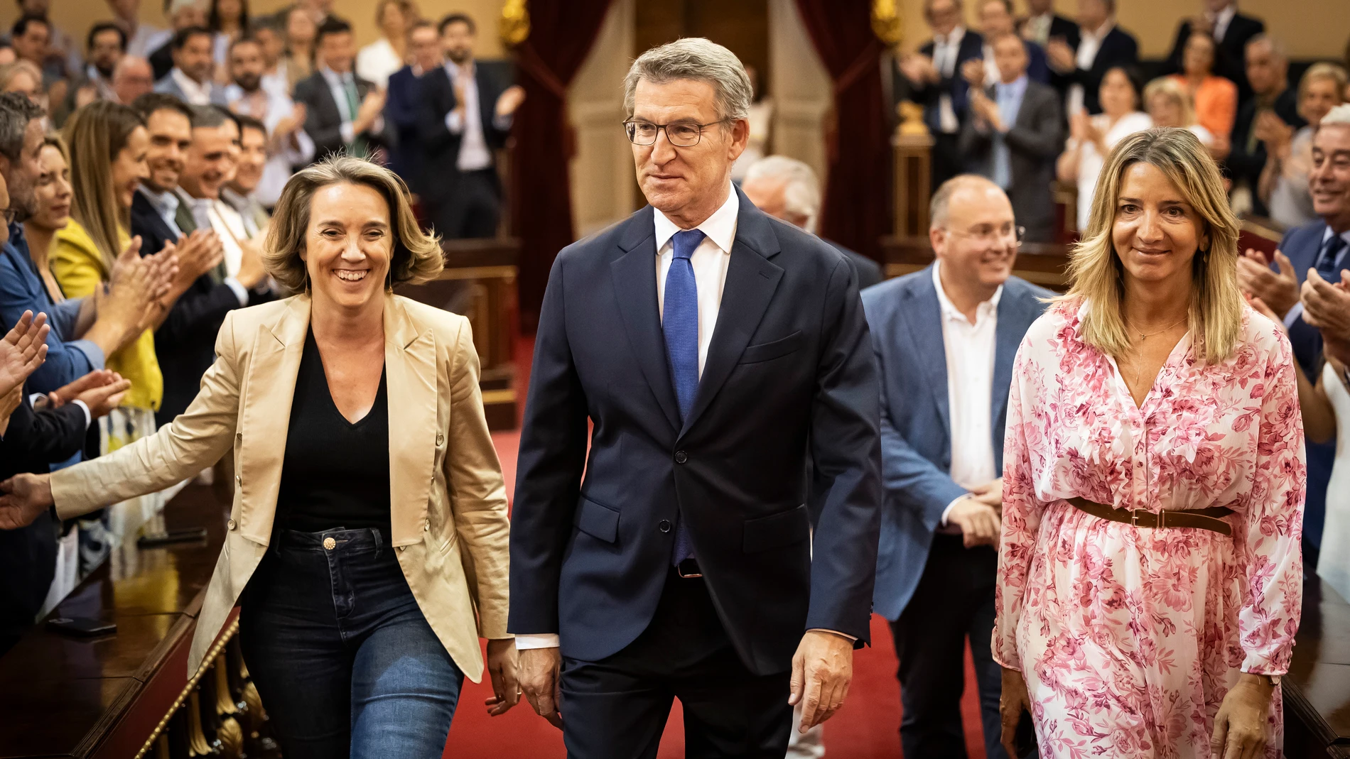 Alberto Núñez Feijoó preside la reunión de los grupos parlamentarios en el Senado © Enrique Cidoncha