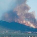 Imagen del incendio forestal en Argamasilla de Calatrava (Ciudad Real)