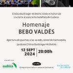 Cartel del concierto de verano en la Clínica Buchinger en favor de Cudeca