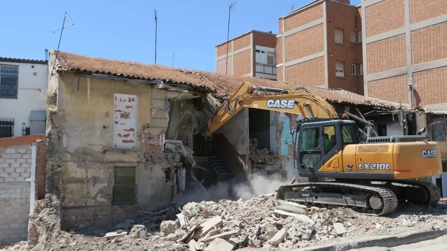 Edificio derruido en Getafe para construir la Plaza Mayor porticada AYUNTAMIENTO DE GETAFE 25/07/2024