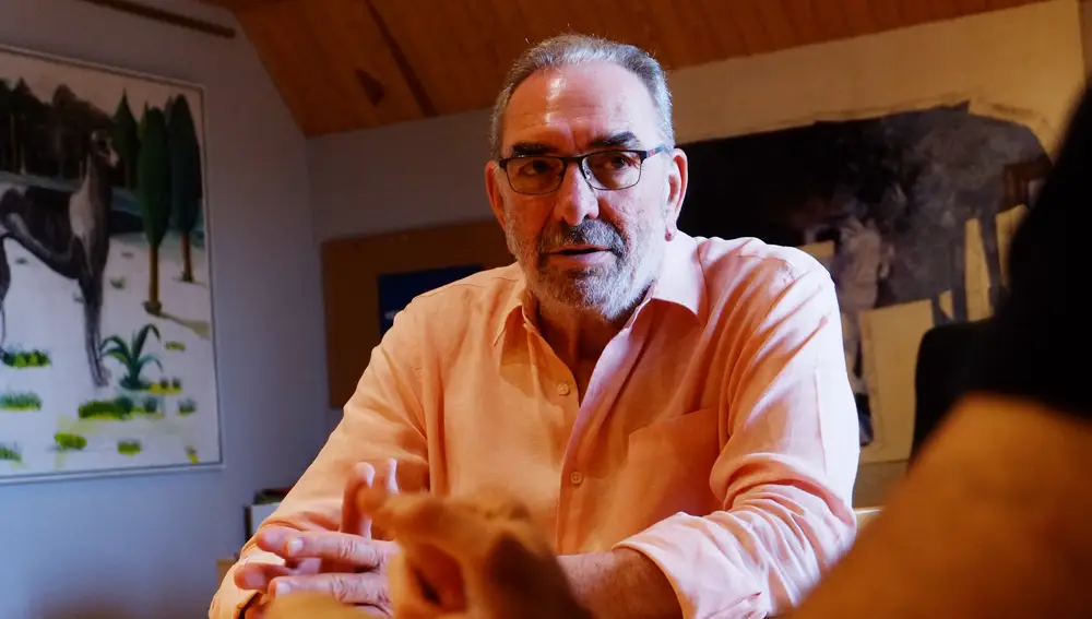 Pablo Jorge Herrero, alcalde de Navacerrada, el pasado 26 de junio en un momento de la entrevista