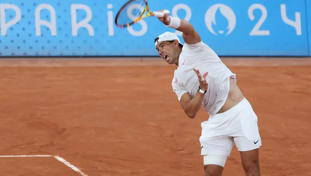Entrenamiento de Rafa Nadal y Alcaraz