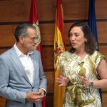 La consejera de Agricultura, Ganadería y Desarrollo Rural, María González Corral, se reúne con el presidente de la Unión Regional de Cooperativas Agroalimentarias de Castilla y León (Urcacyl), Fernando Antúnez
