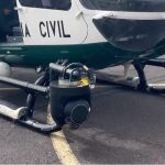 Una de las cámaras colocadas en el helicóptero para buscar al turista