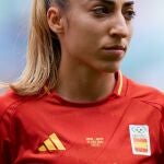 Olga Carmona, antes del partido inicial de los Juegos Olímpicos 2024 contra Japón