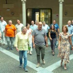 El presidente de la Diputación de Segovia, Miguel Ángel de Vicente, junto a su equipo hace balance del primer año de legislatura