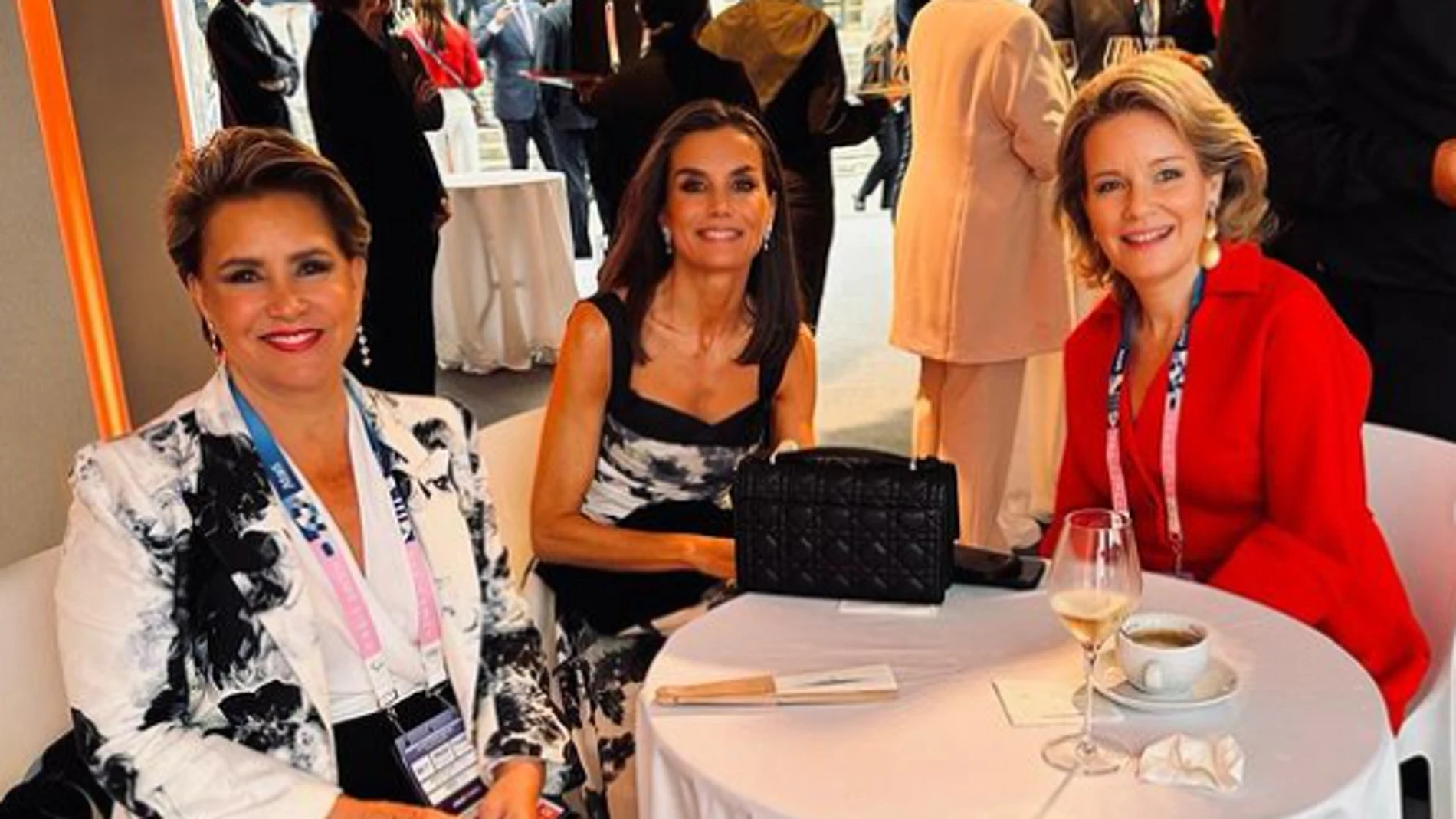 La gran duquesa María Teresa de Luxemburgo, la Reina Letizia y la reina Matilde de Bélgica
