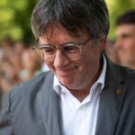 Acto de JxCat en el sur de Francia, en apoyo al expresidente de la Generalitat Carles Puigdemont