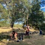 Fotografías de ediciones anteriores del curso de pintores de paisaje de la real academia de San Quirce
