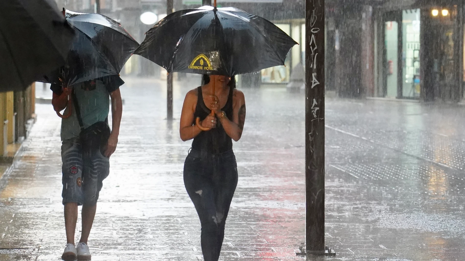 Fuerte tormenta en la capital leonesa