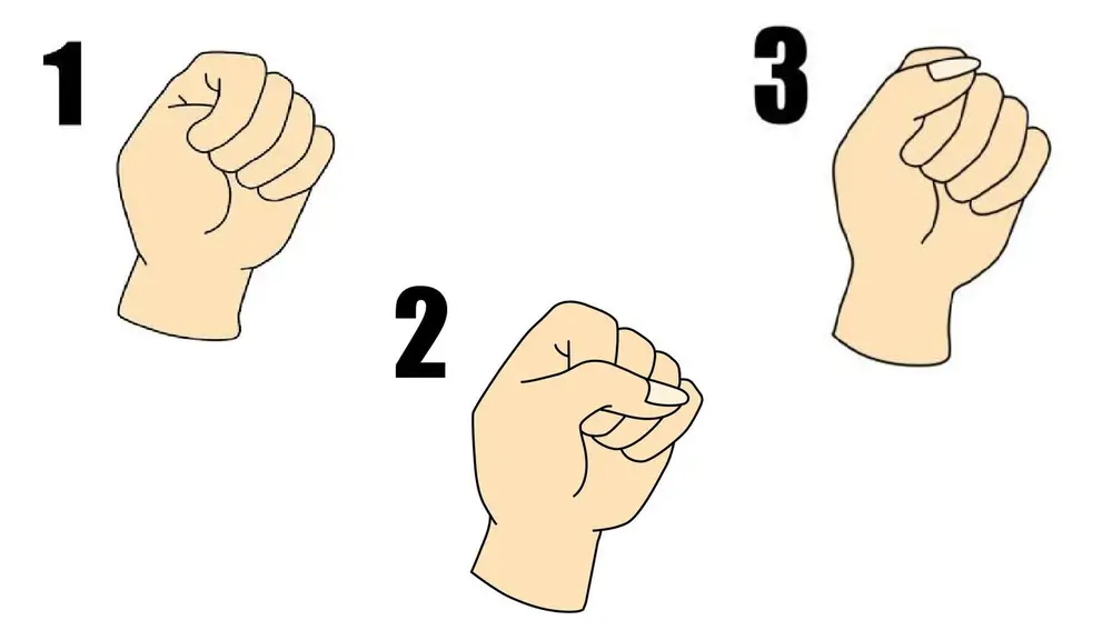Formas de apretar el puño