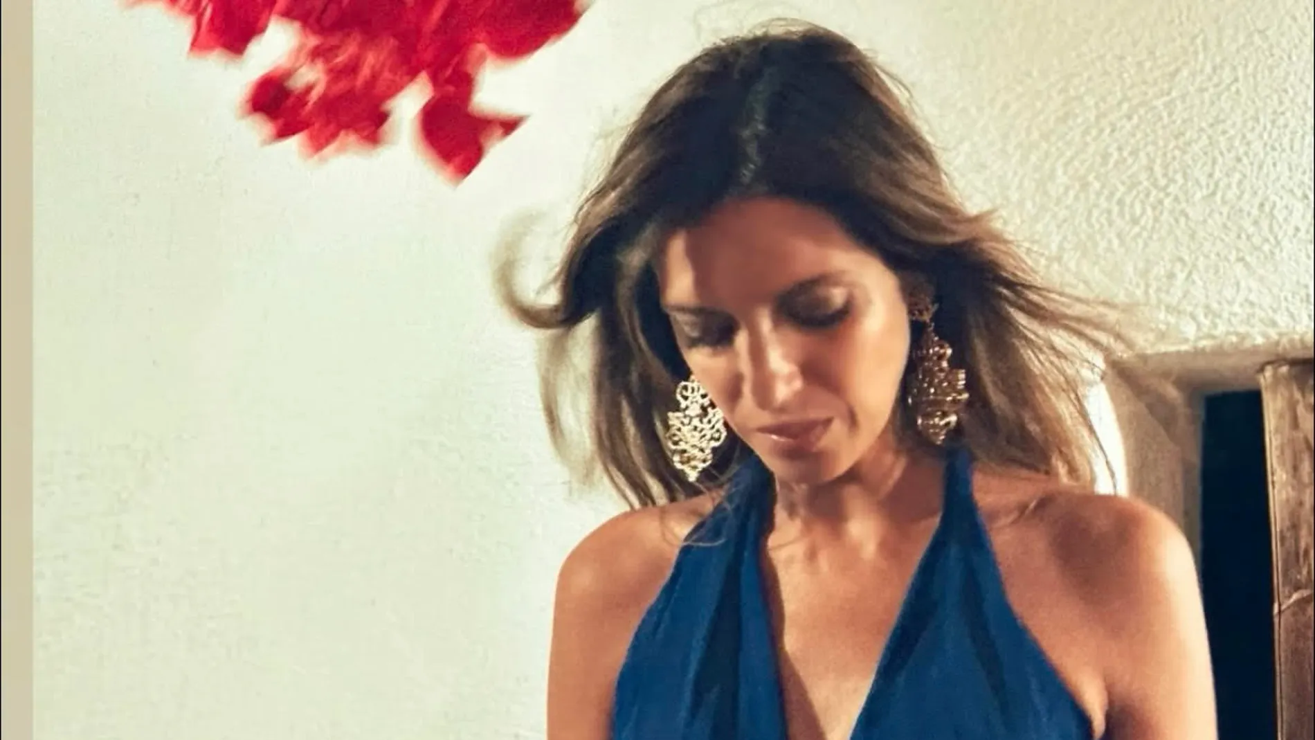 Sara Carbonero con vestido de lino.