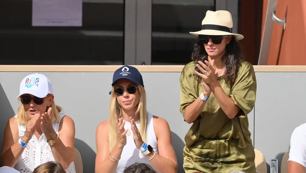 Xisca Perelló en el partido de Rafa Nadal.