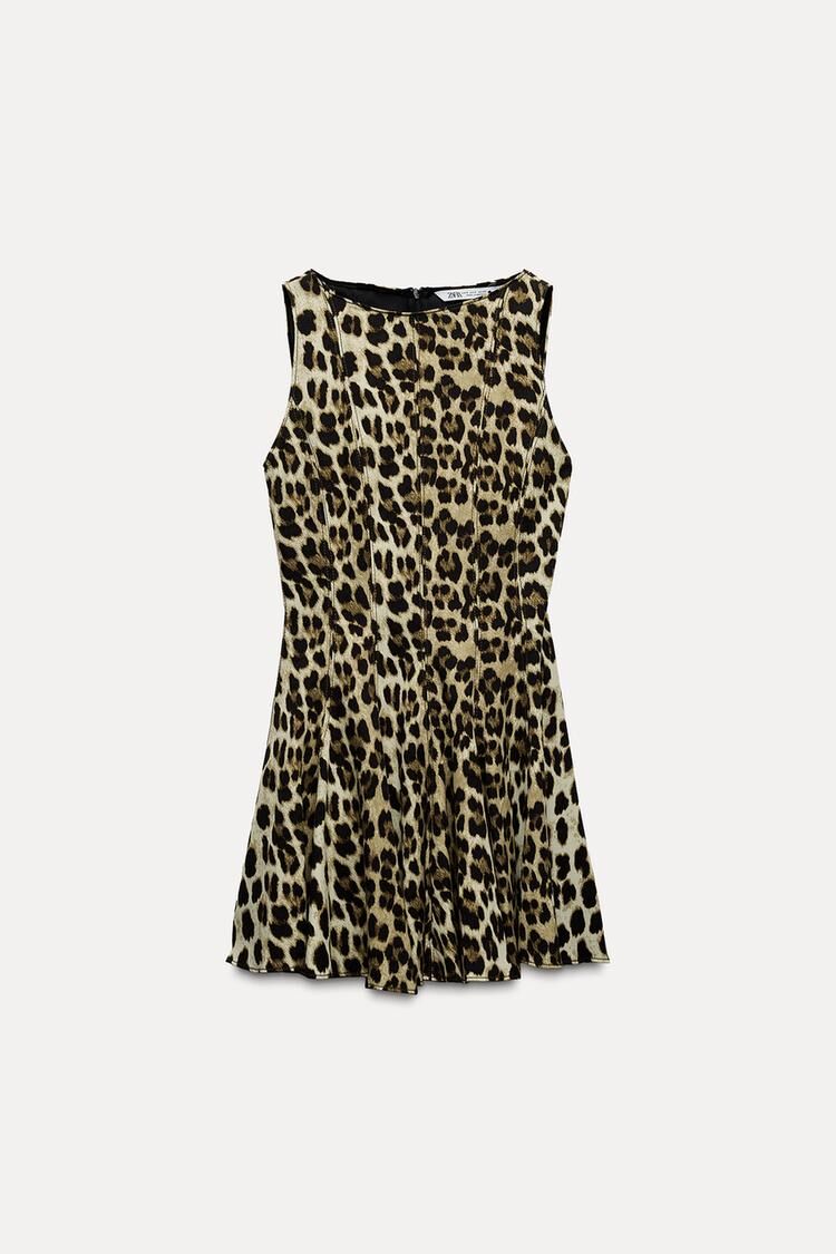 Vestido leopardo.
