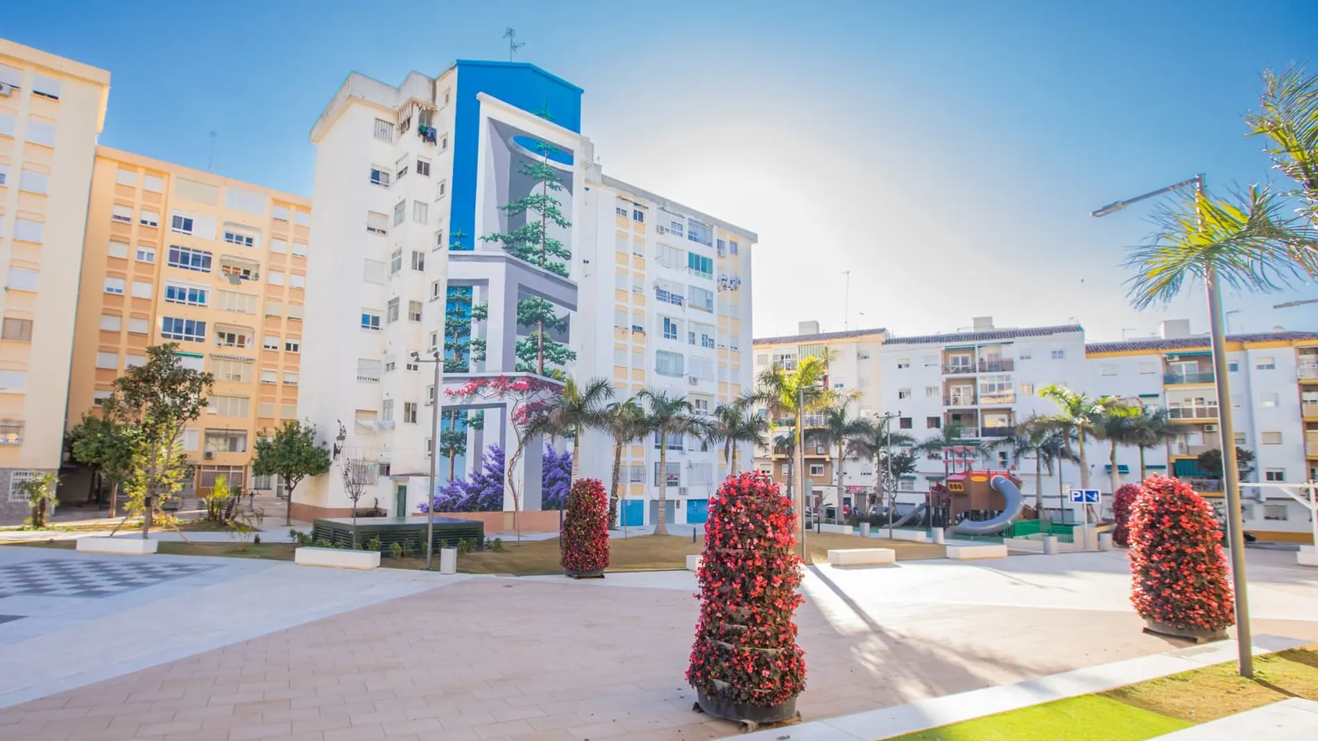 Uno de los murales artísticos que se encuentran en la ciudad de Estepona