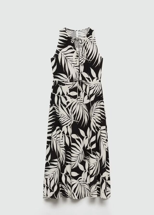 Vestido lazos estampado