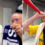 Tensión con dos aficionados de Israel en los JJOO increpando a un joven de Brasil: "No hables de política"