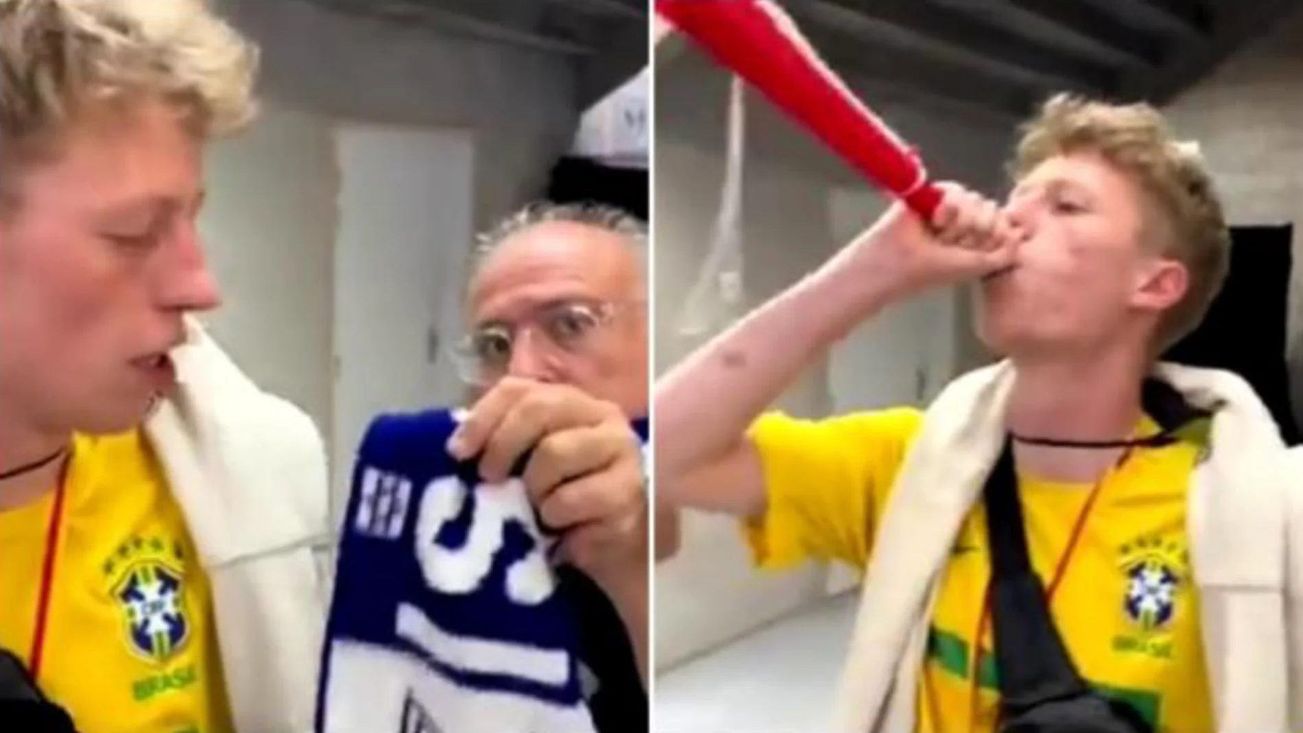 Tensión con dos aficionados de Israel en los JJOO increpando a un joven de Brasil: "No hables de política"