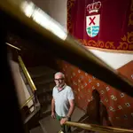 Óscar Joaquín Robles Hernández, alcalde de Rascafría, el pasado martes 30 de julio en el ayuntamiento