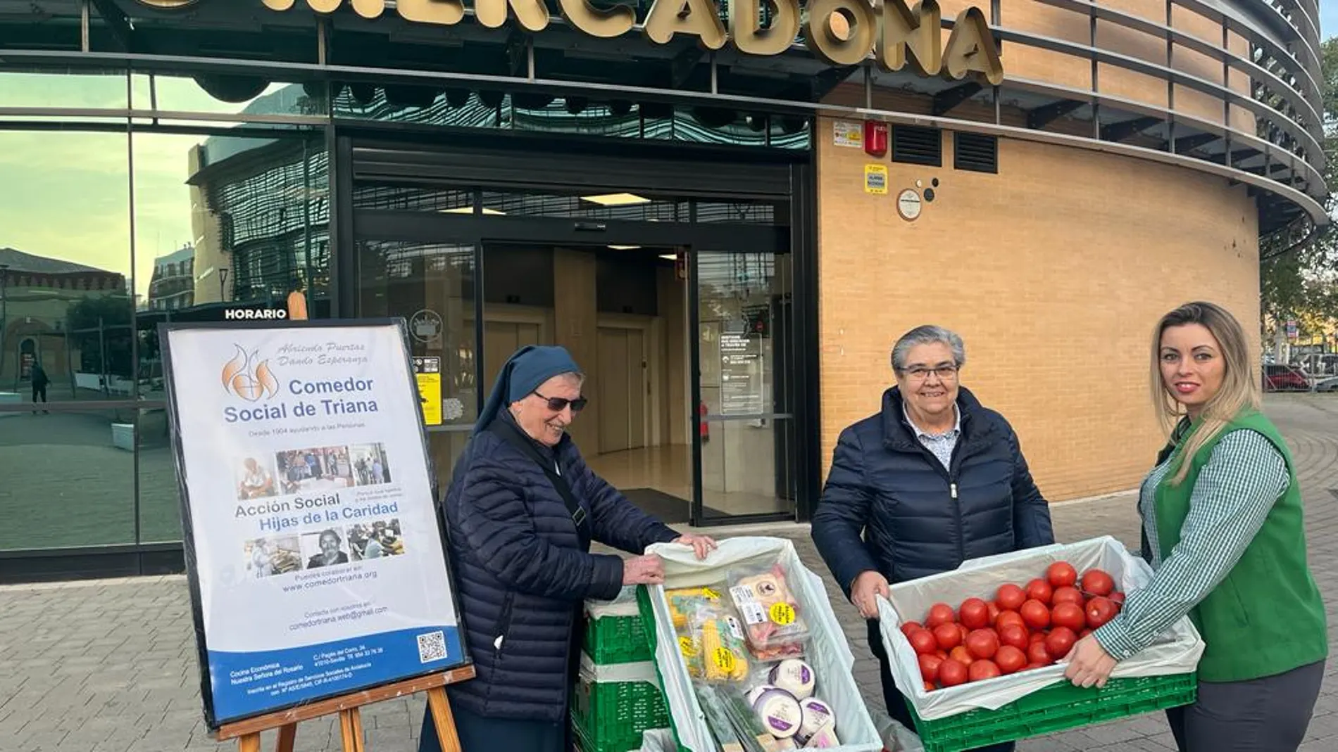 Mercadona dona 2.950 toneladas de alimentos en Andalucía en la primera mitad de 2024