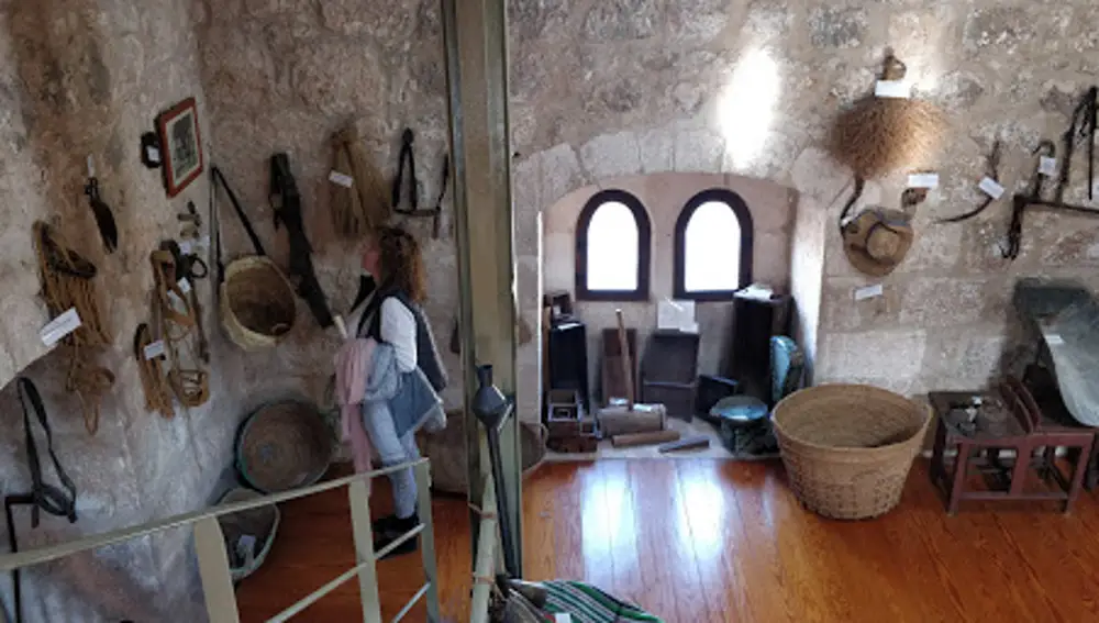 Una de las salas del Museo Etnográfico de Labranza de San Clemente (Cuenca)