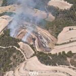 Un incendio en Ciutadilla (Lleida) obliga a desplazar 70 dotaciones de los Bomberos