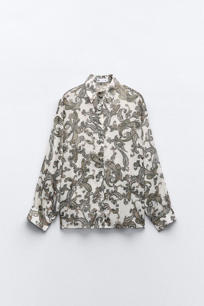 Camisa estampado paisley