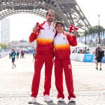 AMP. JJ.OO/Atletismo.- María Pérez y Álvaro Martín se bañan en plata y bronce en la marcha de Paris 2024