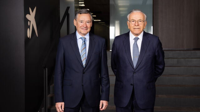 El consejero delegado de CriteriaCaixa, Ángel Simón, y el presidente, Isidro Fainé.