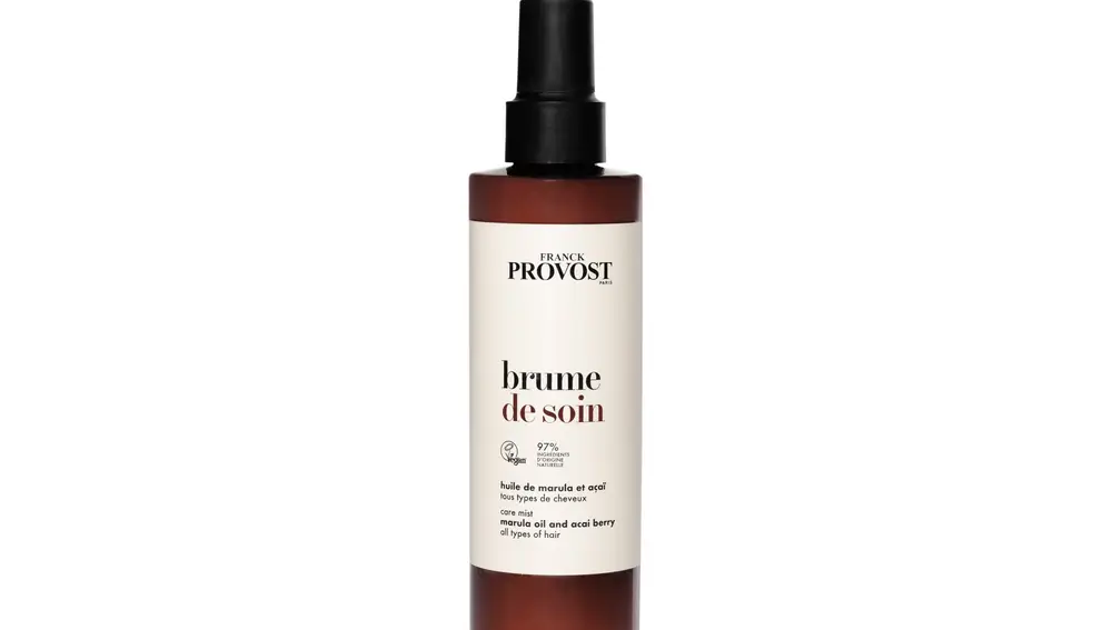 Brume de soin de Frank Provost. Bruma hidratante capilar con protección solar y tratamiento