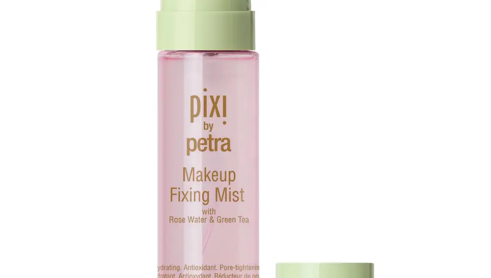 Foto Make up Fixing Mist de PIXI. Contiene potentes ingredientes para reconfortar,conservar, aumentar la hidratación y equilibrar la piel para un rostro fresco