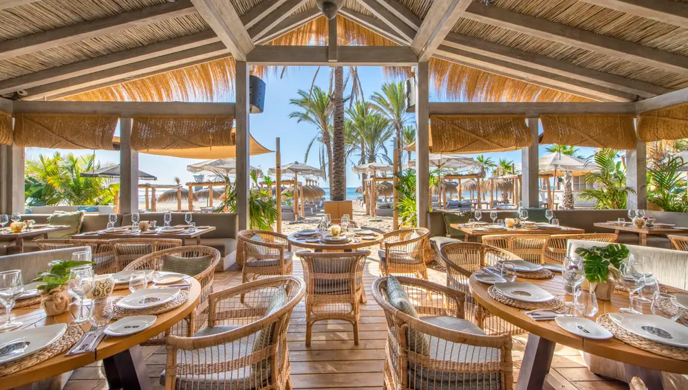 Haaland visita cada vez que puede el Beach Club Playa Padre