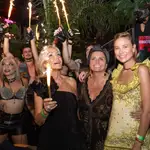 Carmen Lomana celebrando su cumpleaños en Marbella.