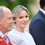 Alberto y Charlène de Mónaco en la ceremonia de apertura de los Juegos Olímpicos de París de 2024