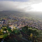 Vista áerea de Allariz. 