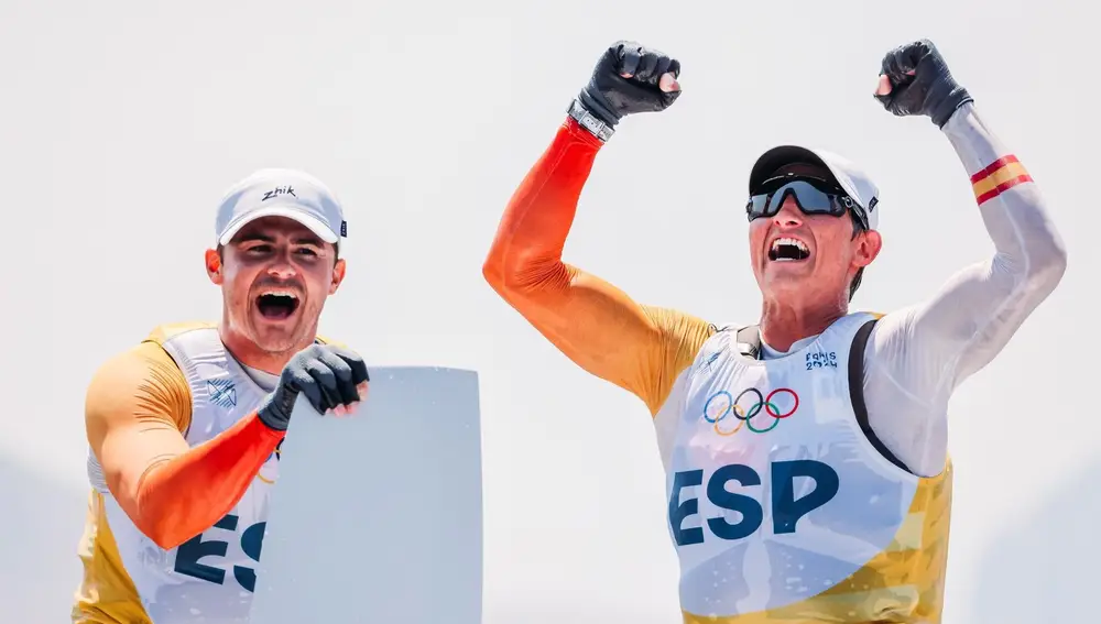 JJ.OO/Vela.- Diego Botín y Florian Trittel logran el 14º oro y 22ª medalla en total de la vela olímpica española