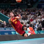 Llull, en uno de sus últimos partidos con la selección en los pasados Juegos