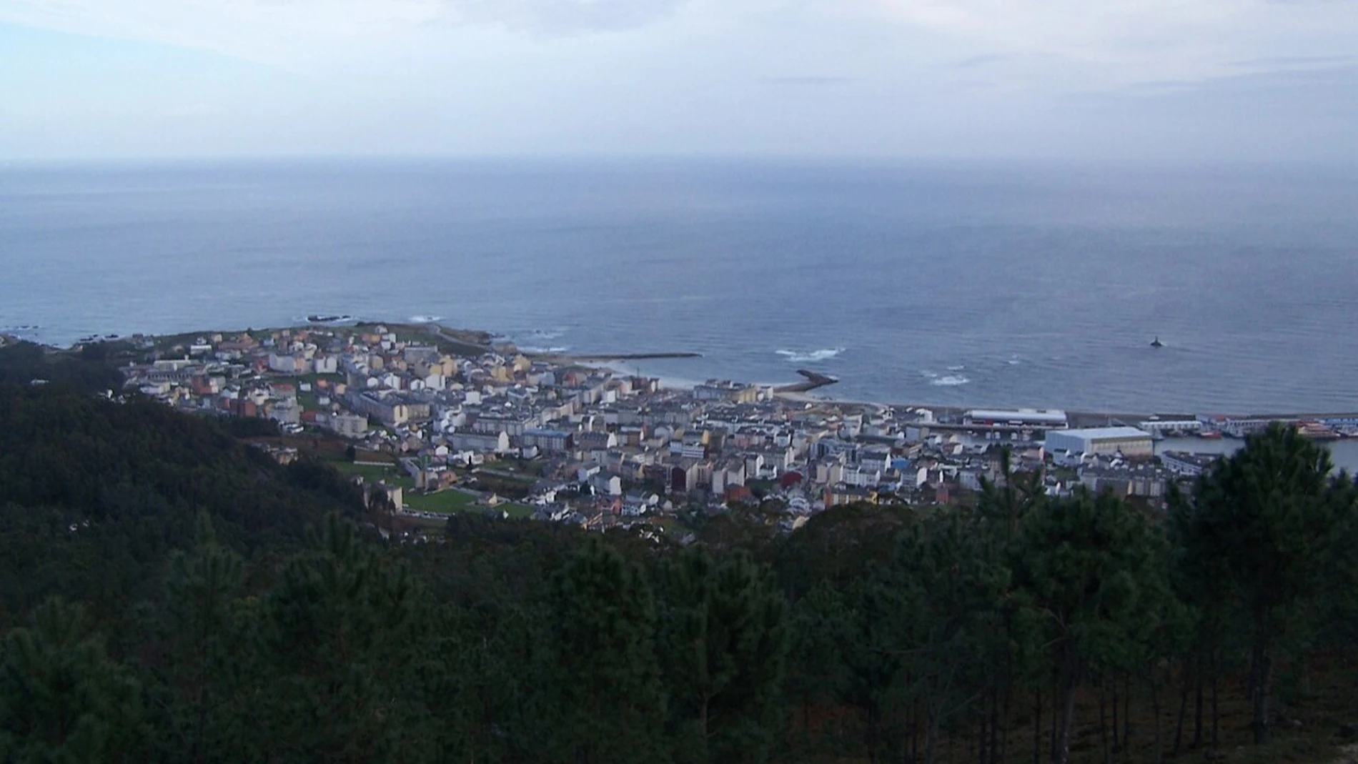Vista aérea de Burela (Lugo).