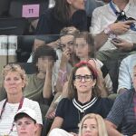 Marta Ortega y Carlos Torretta en la final de gimnasia artística en los Juegos Olímpicos de París 