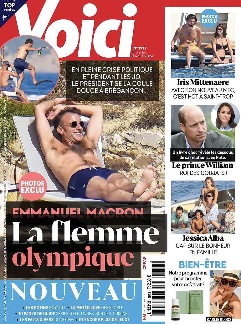 Emmanuel Macron en la portada de la revista