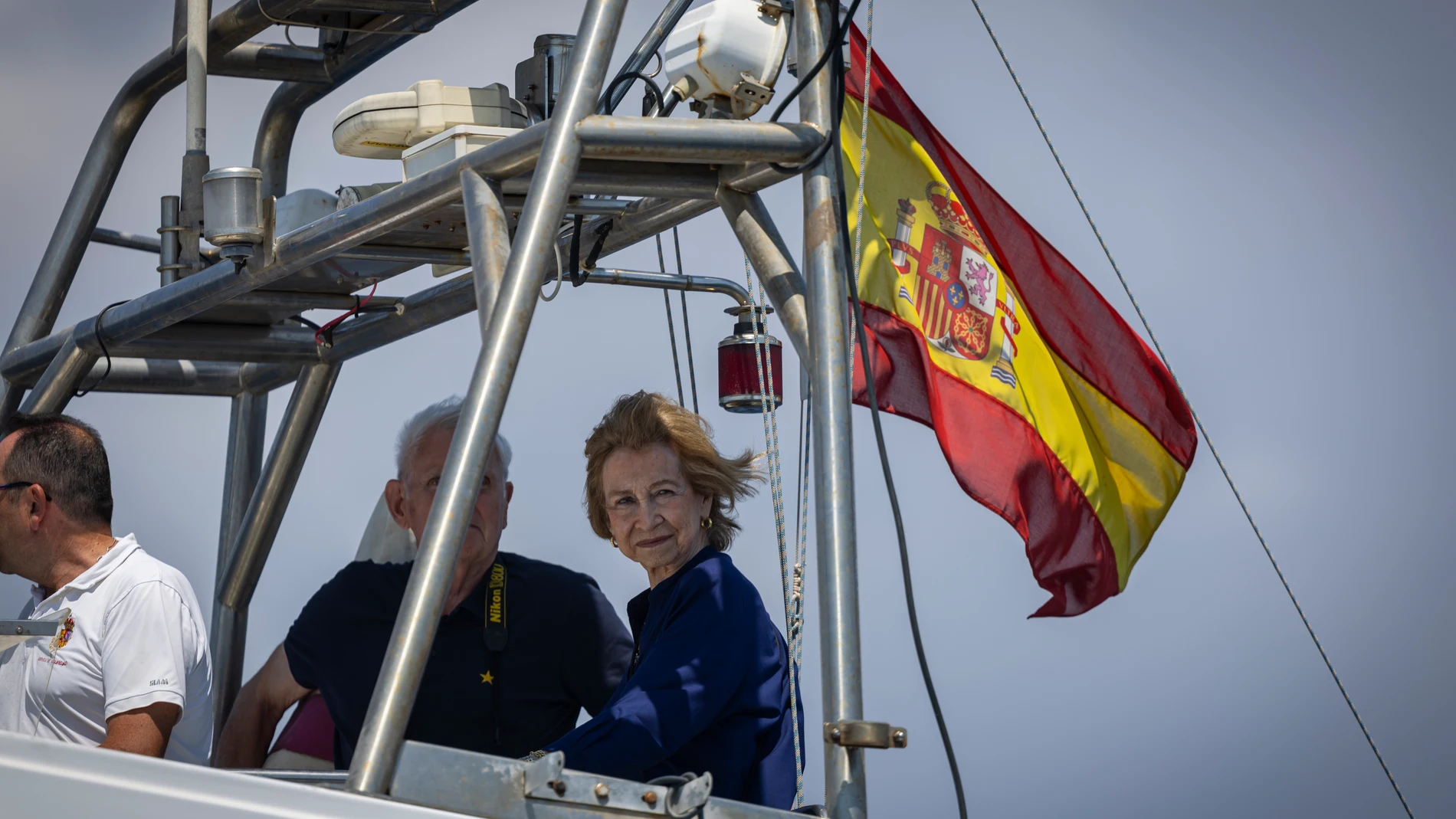 La Reina Sofía en las regatas de la copa del rey de vela© Alberto R. Roldán / Diario La Razón. 03 08 2024