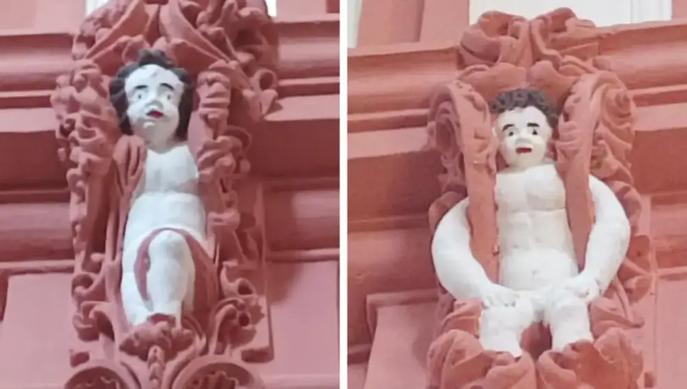 Los angelotes de la discordia en Soria de la ermita del Mirón