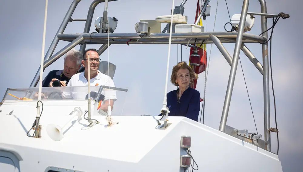La Reina Sofía en las regatas de la copa del rey de vela© Alberto R. Roldán / Diario La Razón. 03 08 2024