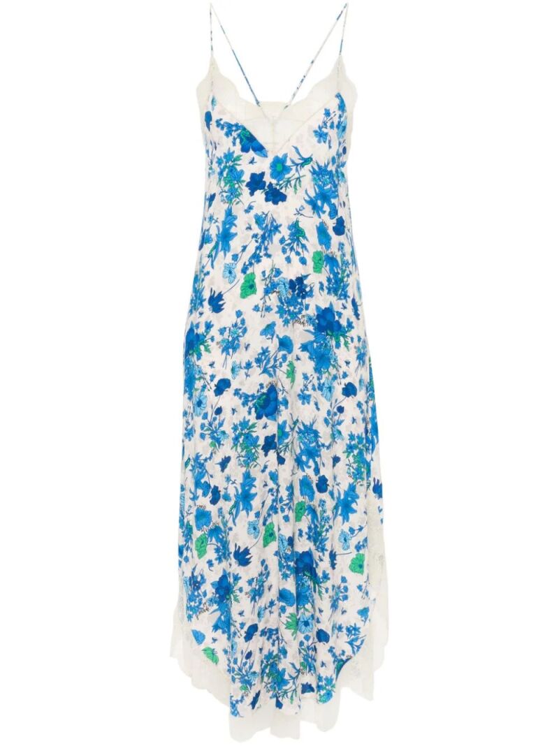 Vestido de estampado floral.