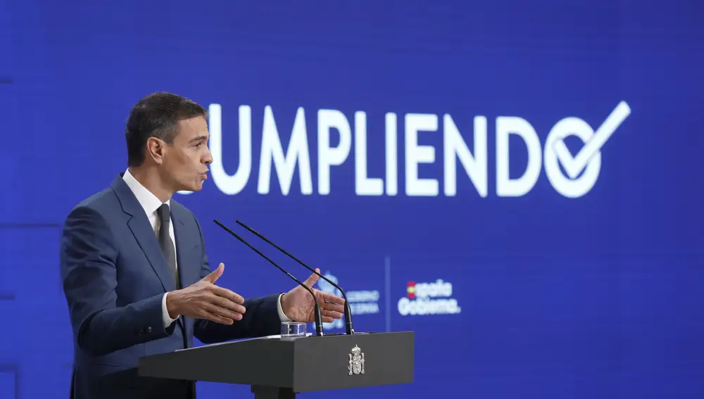 Balance politico del presidente del Gobierno Pedro Sánchez.