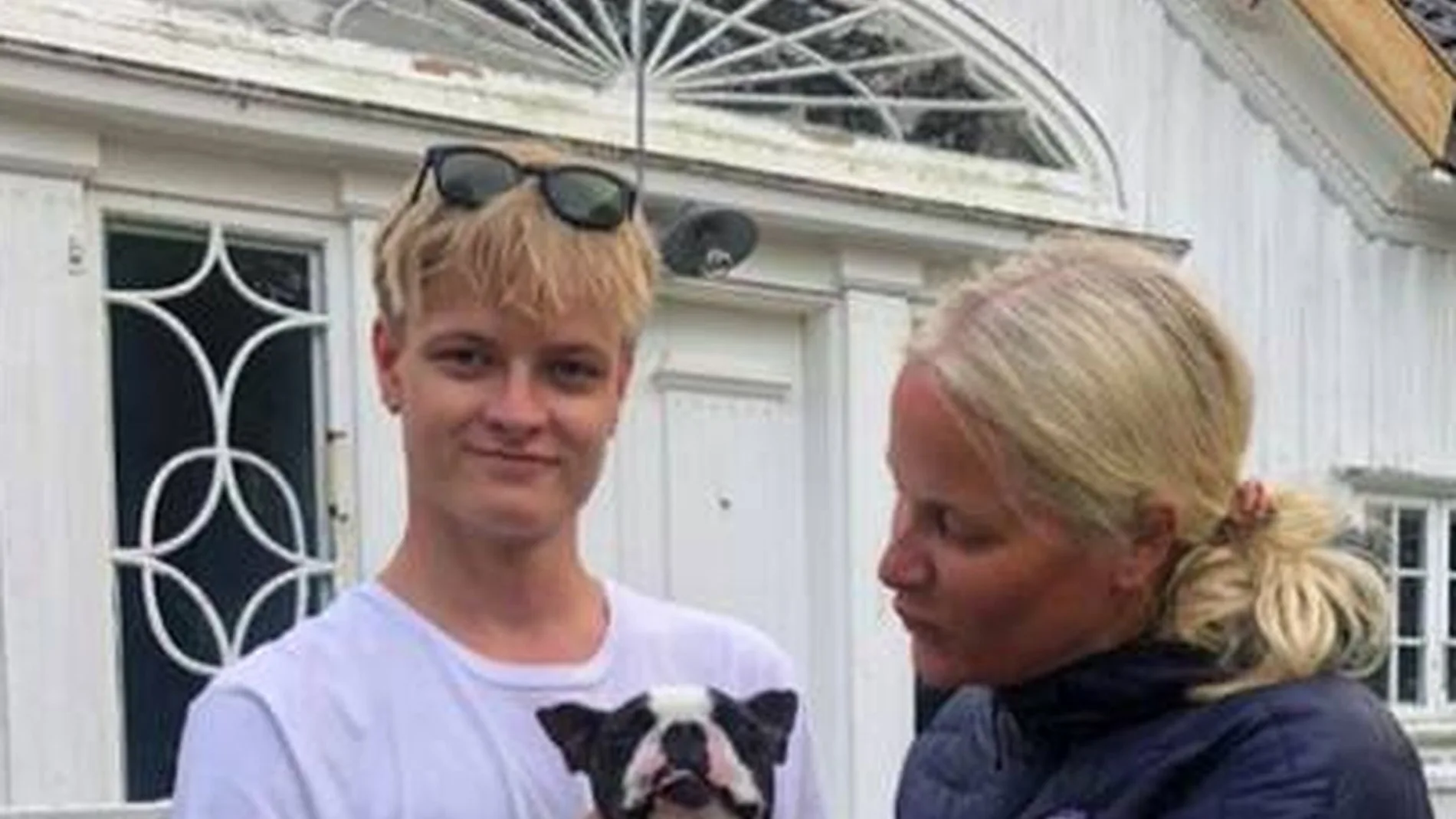 La princesa Mette-Marit con su hijo Marius Borg