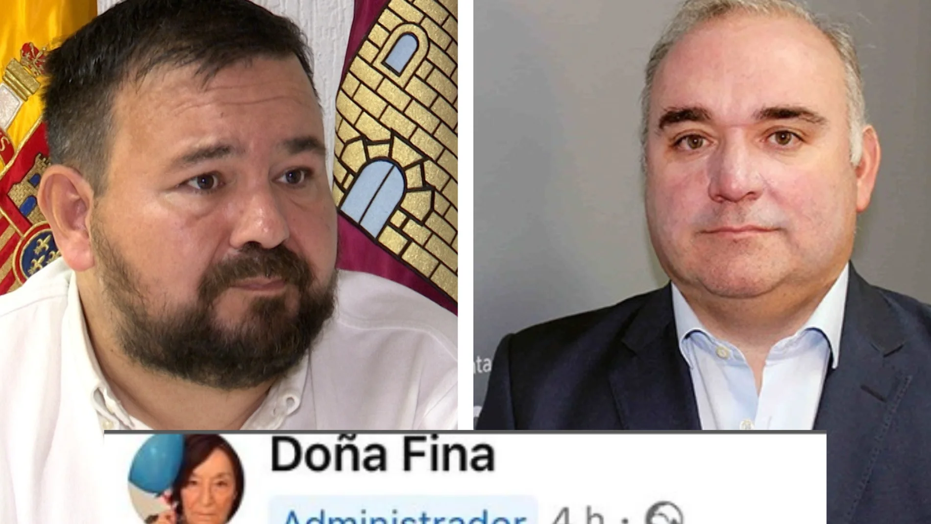 Izquierda: El alcalde de La Roda por el PSOE, Juan Ramón Amores - Derecha: el concejal del PP en el Ayuntamiento de La Roda, Constantino Berruga