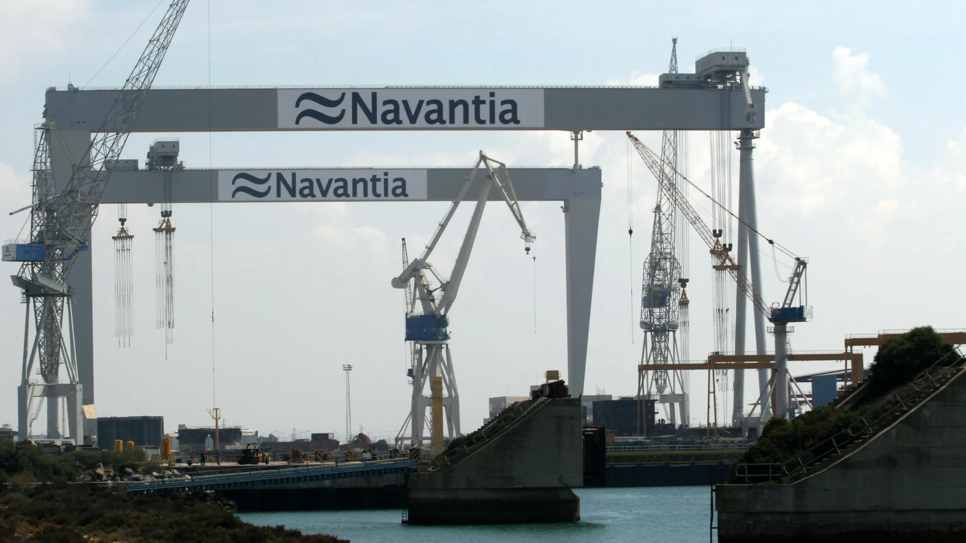 Astilleros de la empresa pública Navantia en Cádiz