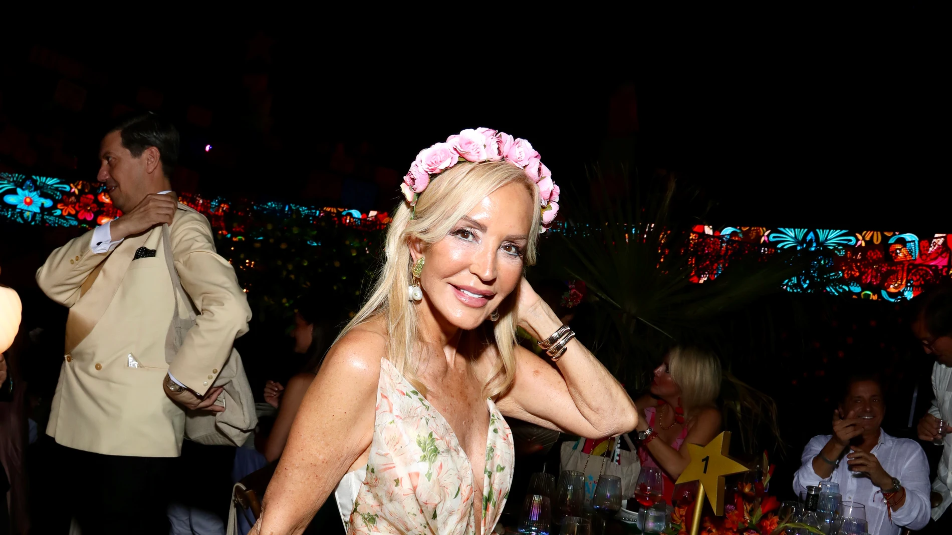 Carmen Lomana en el afterparty de la gala de Starlite Occident